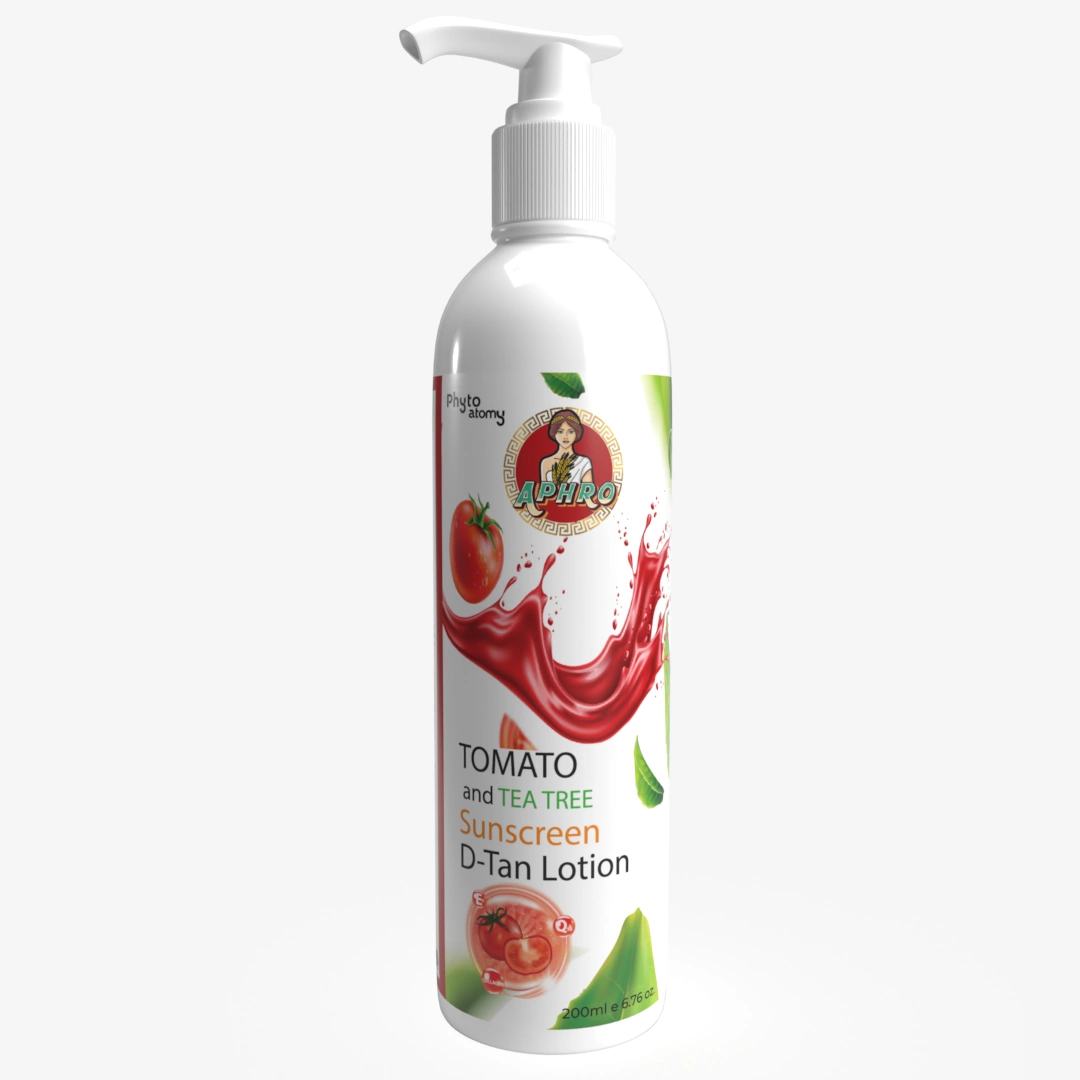 RBV B2B Tomato and Tea Tree Sunscreen D-Tan Lotion (200 ml)-12 Pcs.