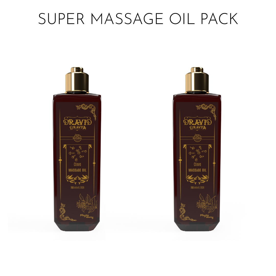 Pack of Two Clove  Massage Oil (200 ml)
