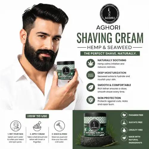 Hemp and SeaWeed Shaving Cream (100 g)