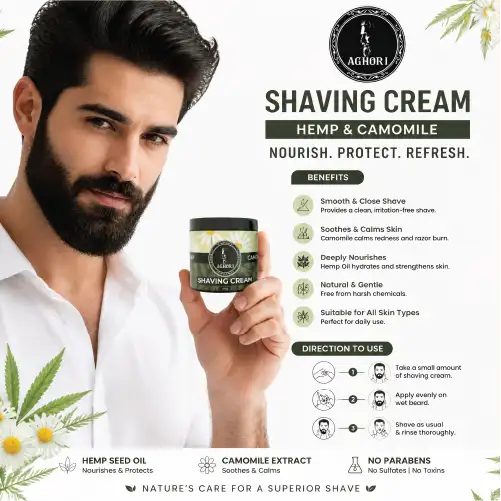 Hemp and Camomile Shaving Cream  (100 g)