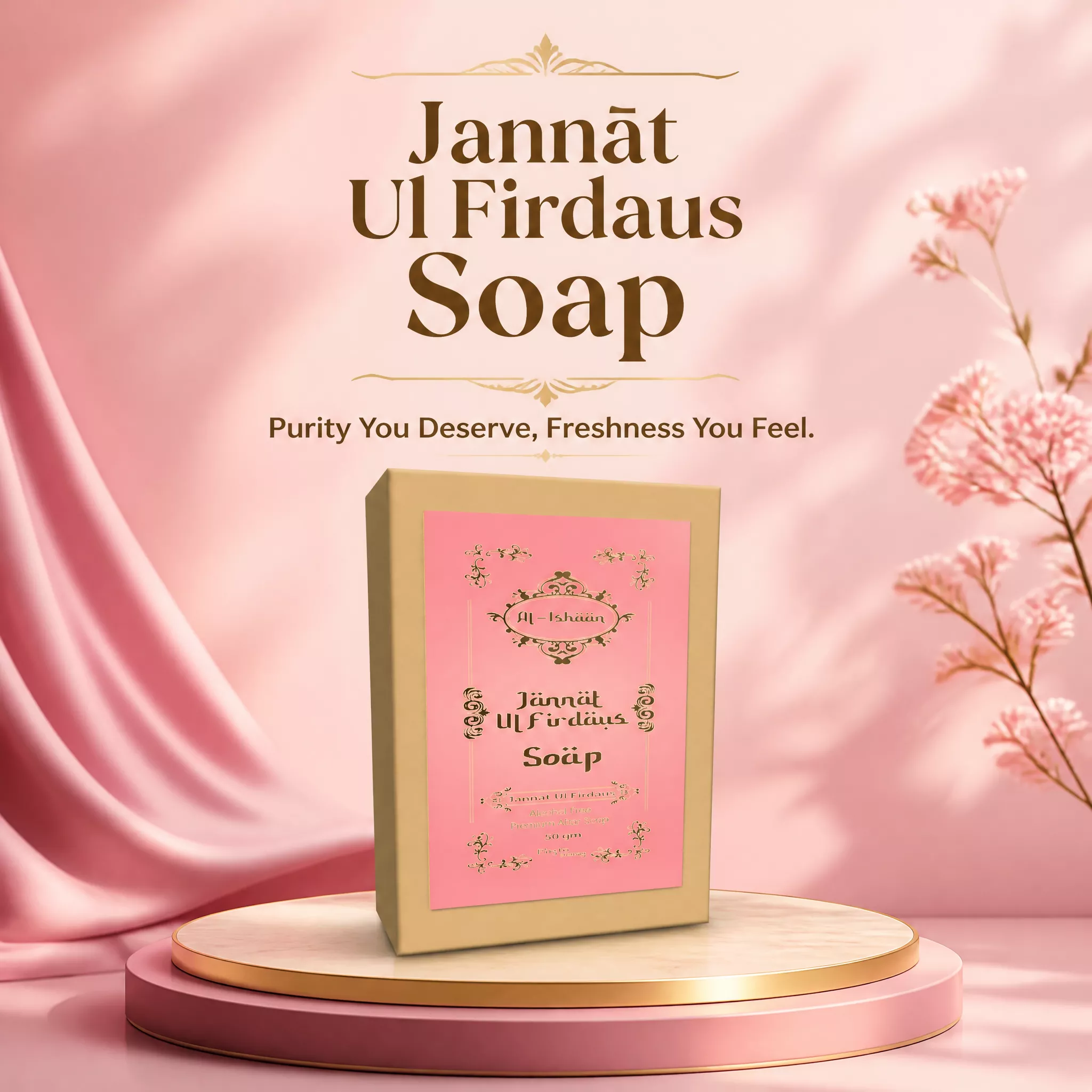 RBV B2B Jannat Ul Firdaus Attar Soap (50g)- 43 Pcs.