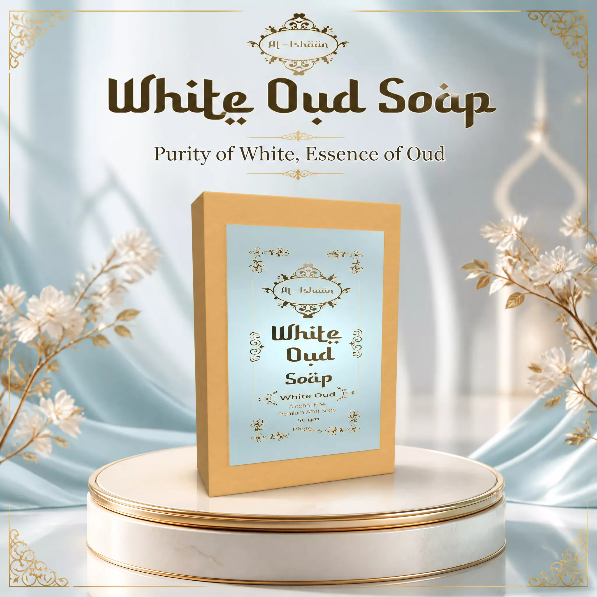 White Oud Attar Soap (50g)