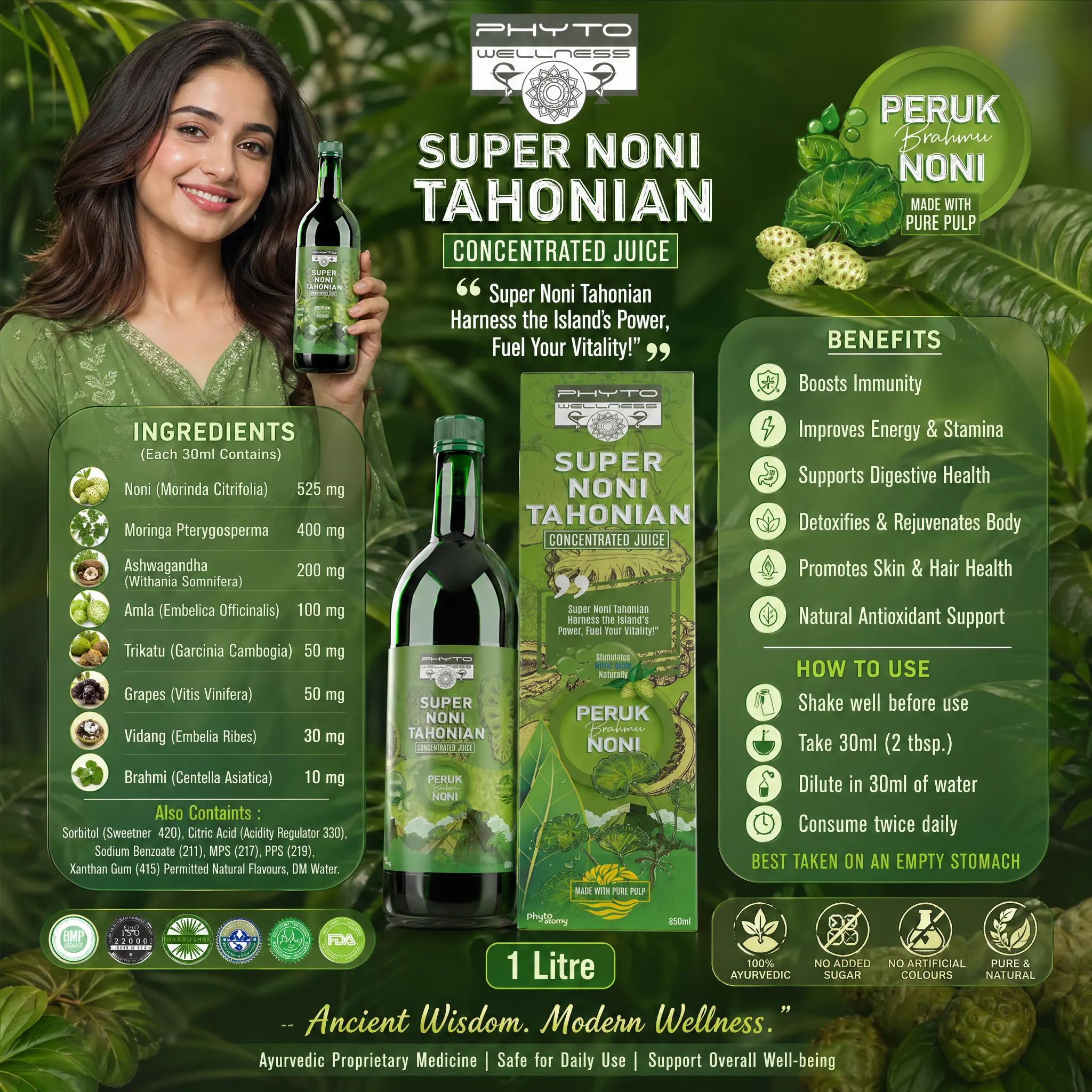 Noni Juice 850ml Juice (HS00705)