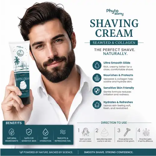 Seaweed & Collagen Shaving Cream (Tube) (100g)