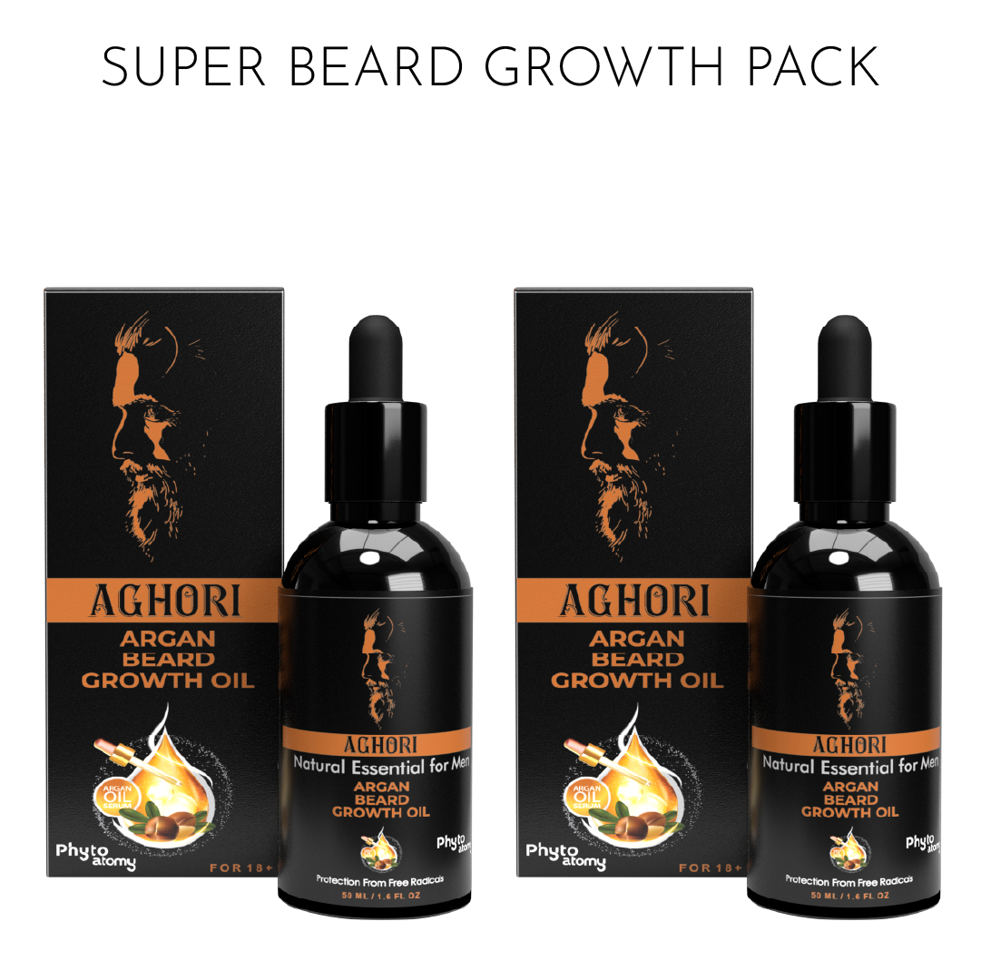Pack of Two Argan Beard Growth Oil (50 ml)