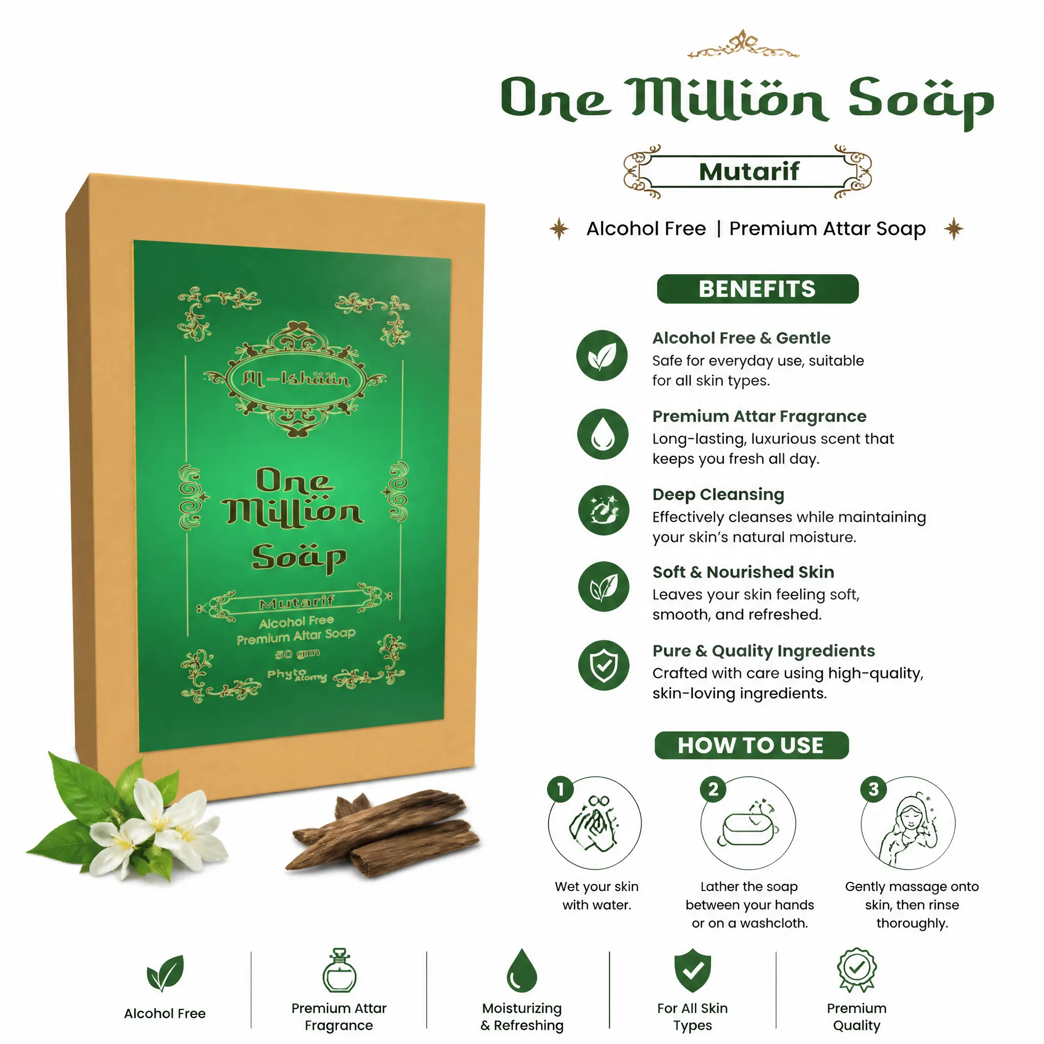 One Million Attar Soap (50g)