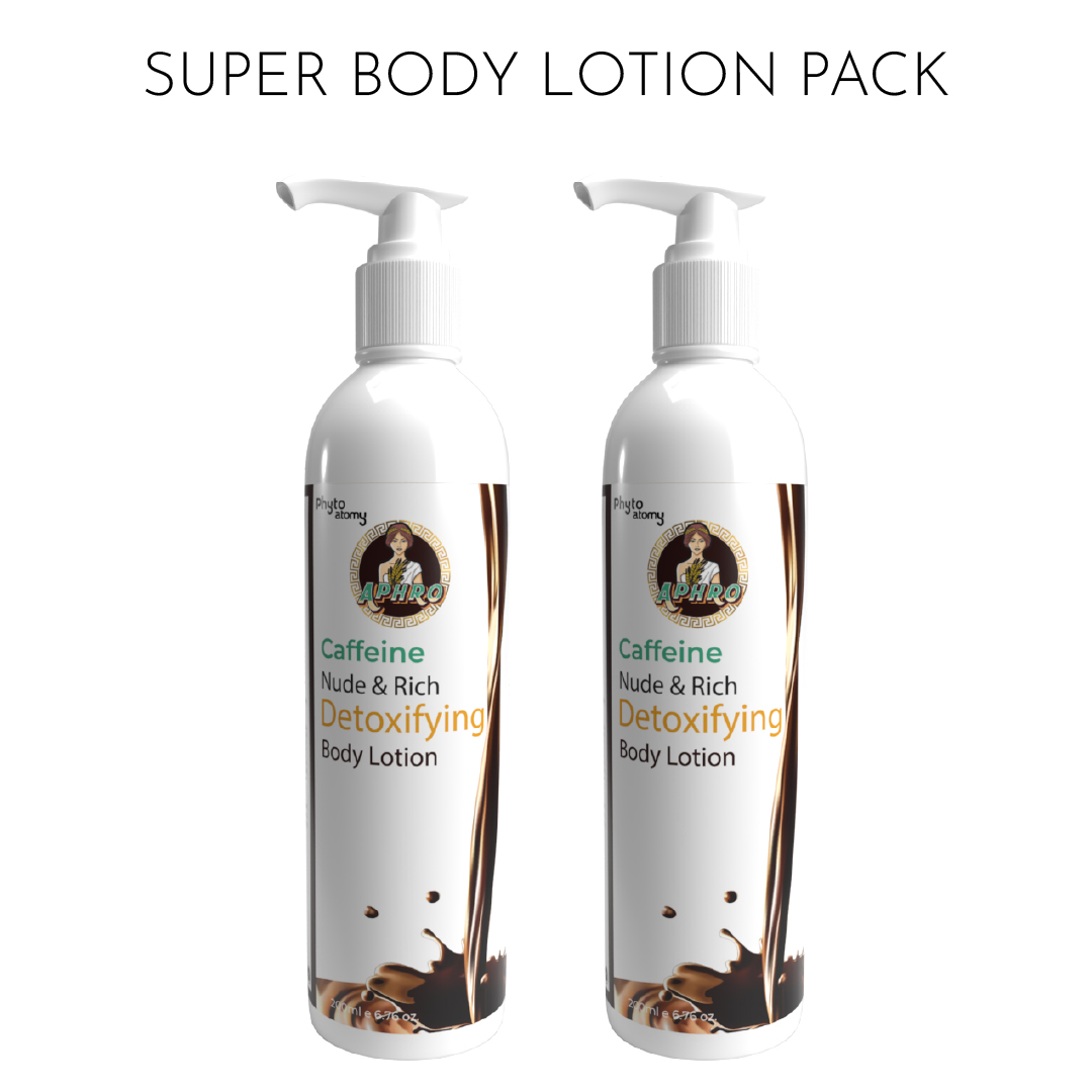 Pack of Two  Caffeine Nude & Reach Detoxifying Body Lotion (200 ml)