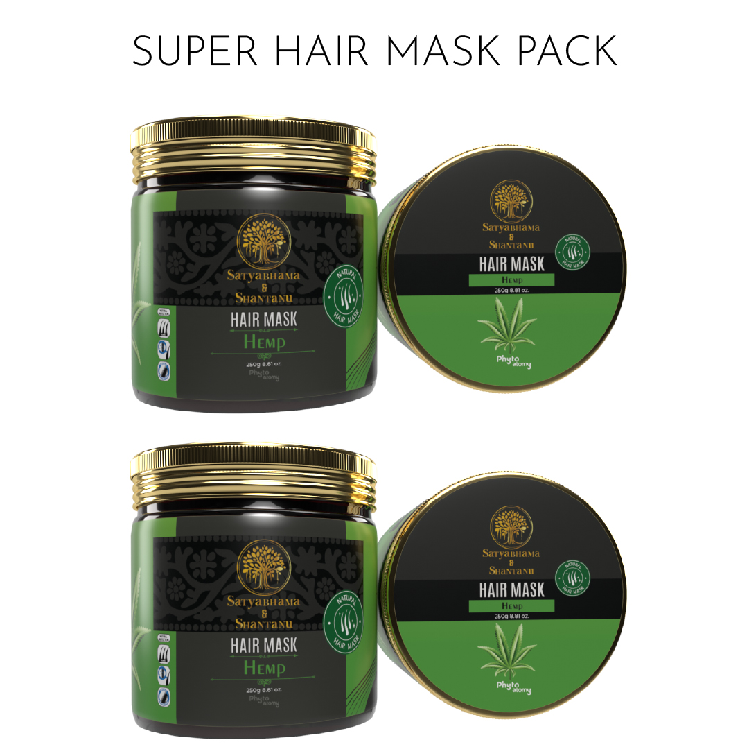 Pack of Two Hemp Hair Mask (250 g)