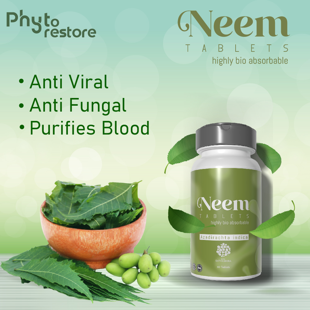 Organic Bio Neem and Probiotic (60 Tablets) (HS00589)