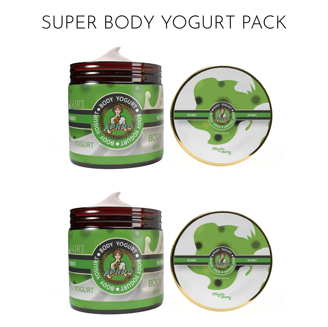 Pack of Two Kiwi Body Yogurt (250 g)