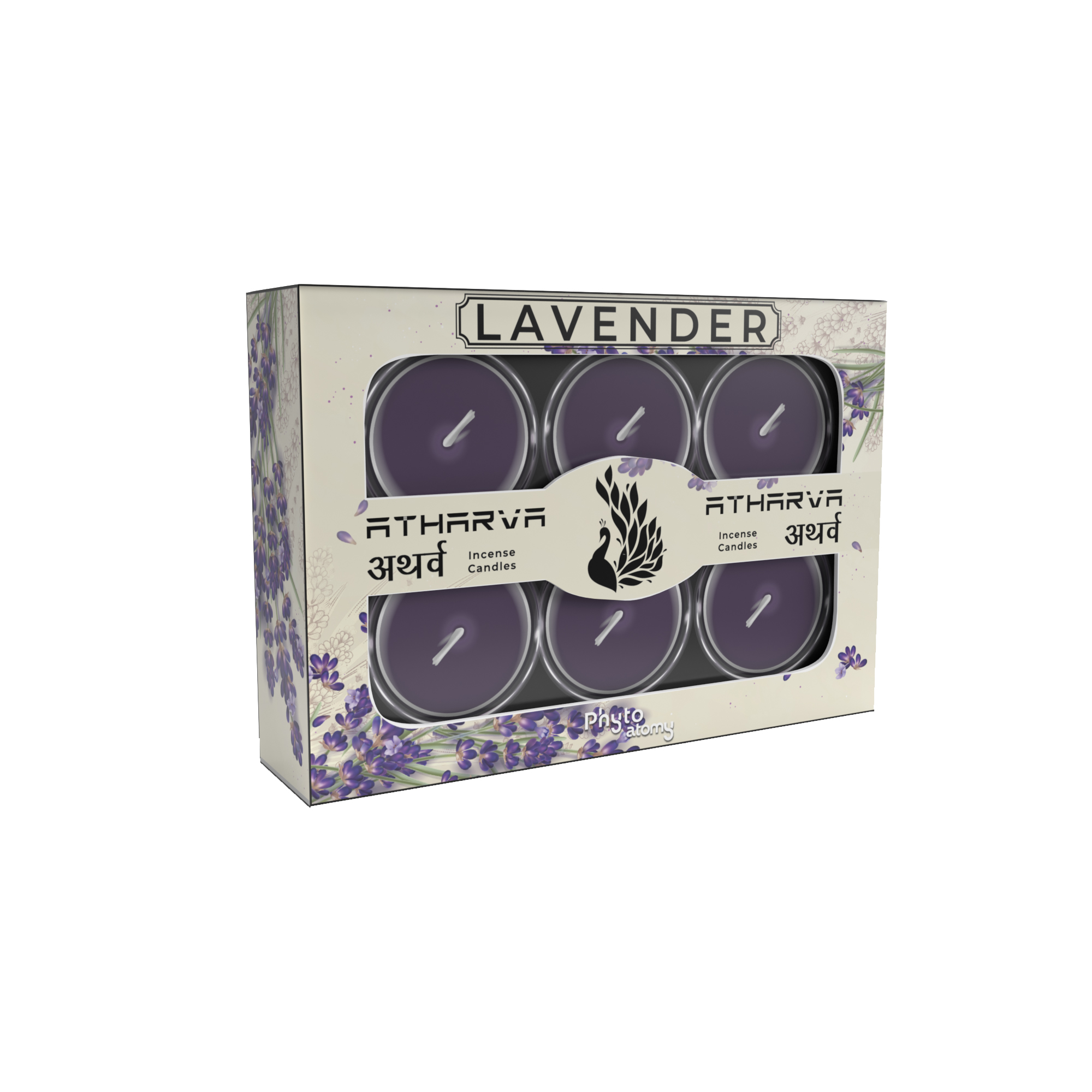 Lavender Atharva Incense Candles (12 Pcs.)