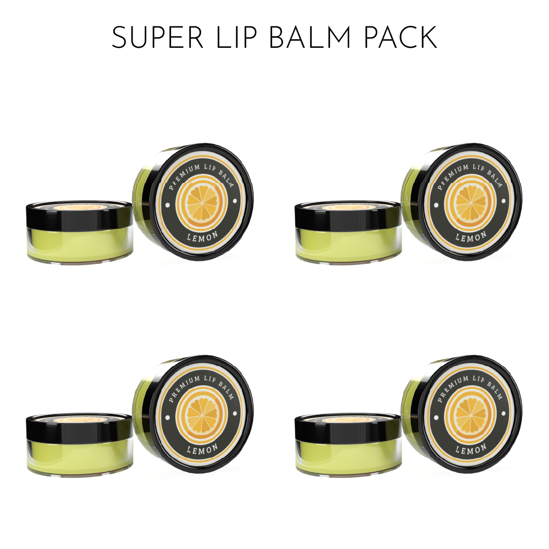 Pack of Four Lemon Lip Balm (8g)