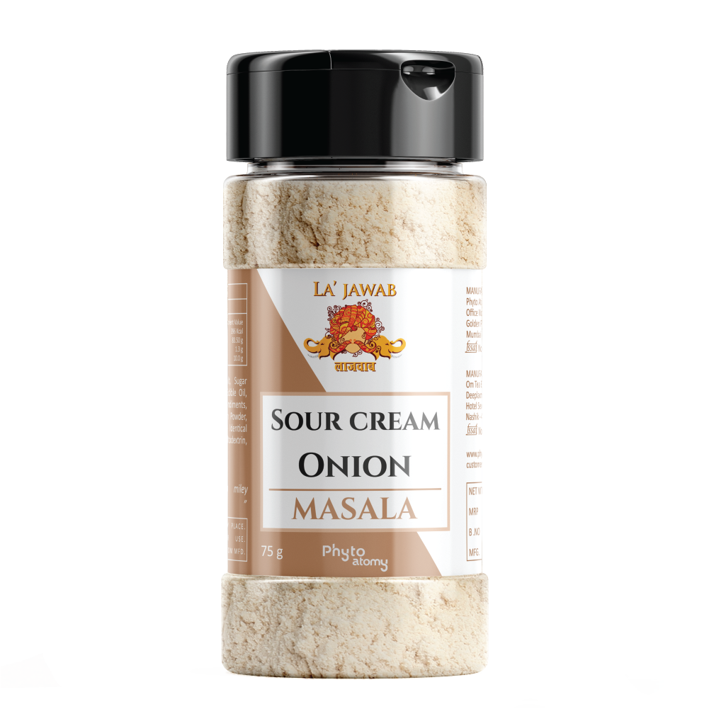 Lajawab Organics Sour Cream & Onion Masala 75g