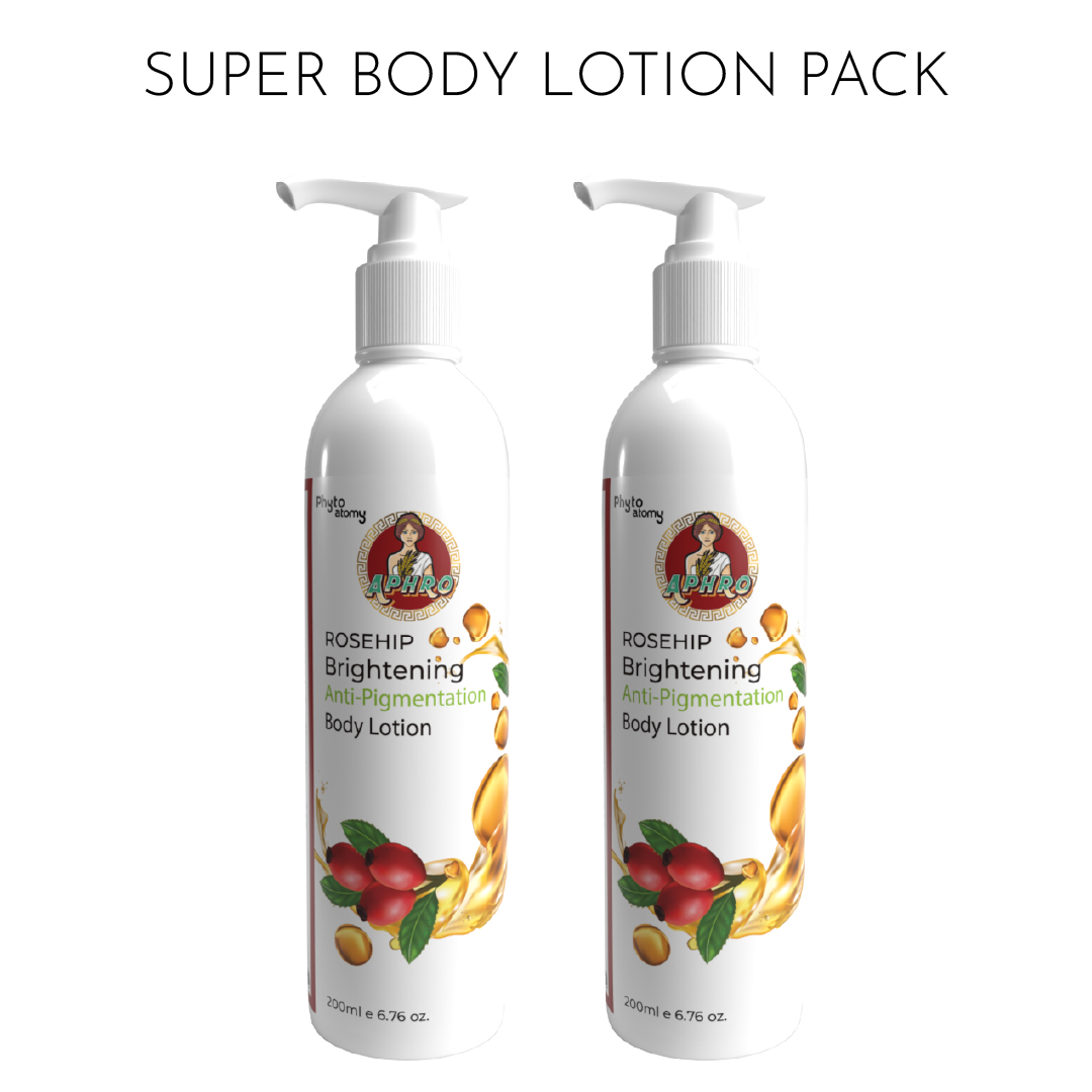 Pack of Two Rosehip Brightening Anti Pigmentation Body Lotion (200 ml)