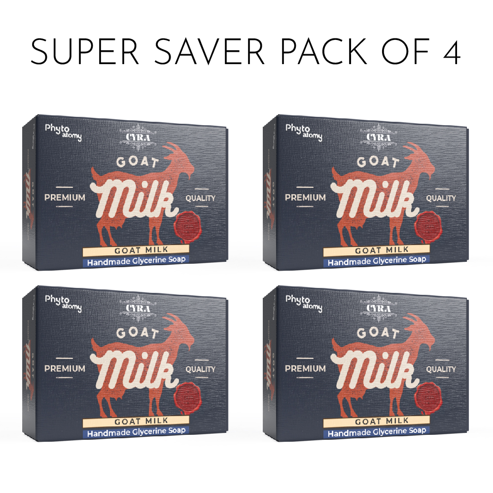 4 pieces of Goat milk Glycerine Soap (100g). Total 400g