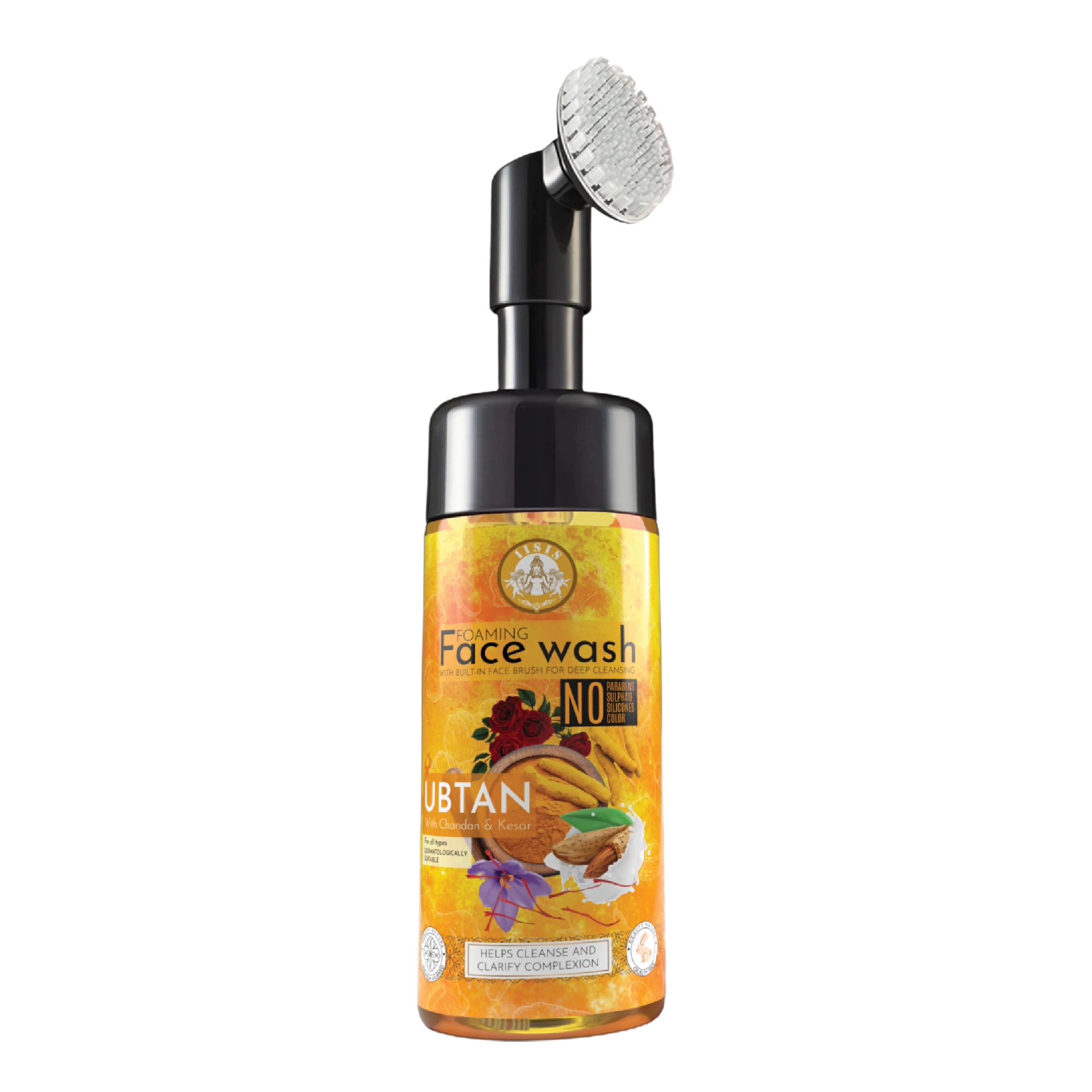 Ubtan With Chandan & Kesar Foaming Face Wash With Built-In Face Brush (150ml)