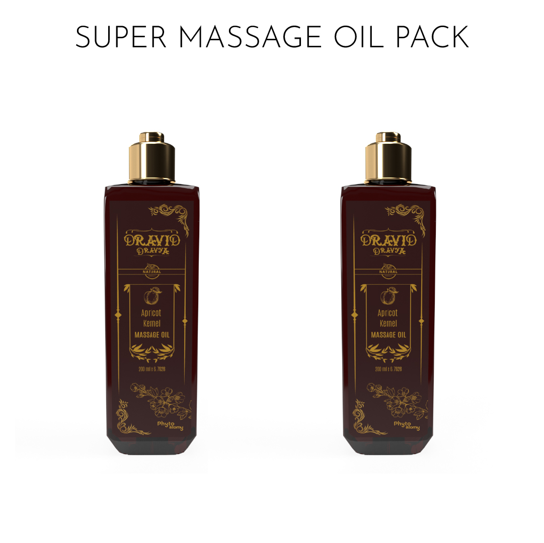 Pack of Two Apricot Kernel  Massage Oil