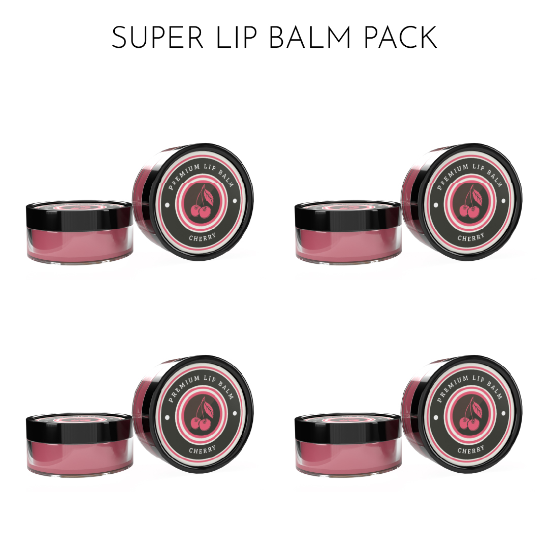 Pack of Four Cherry Lip Balm (8g)