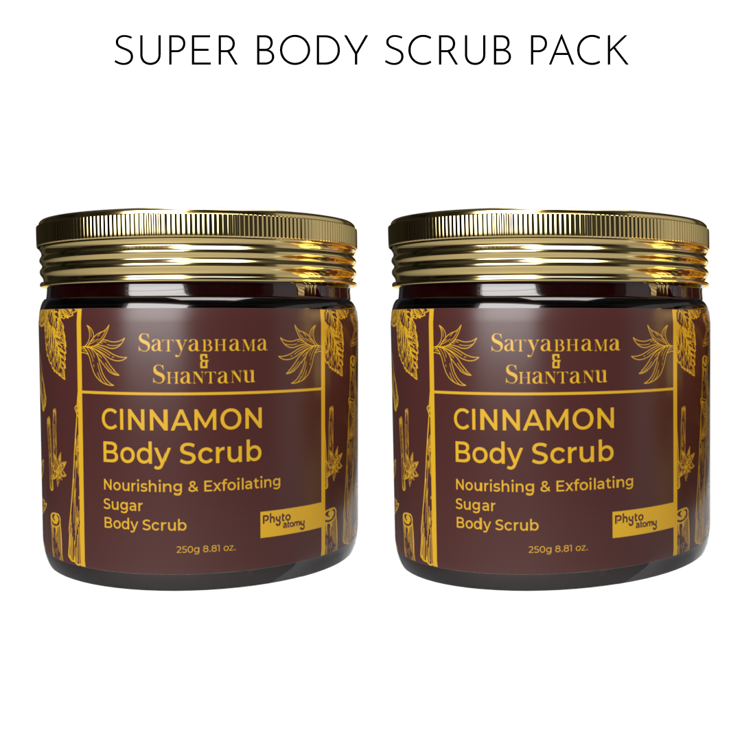 Pack of Two Cinnamon Honey Body Scrub (250g)