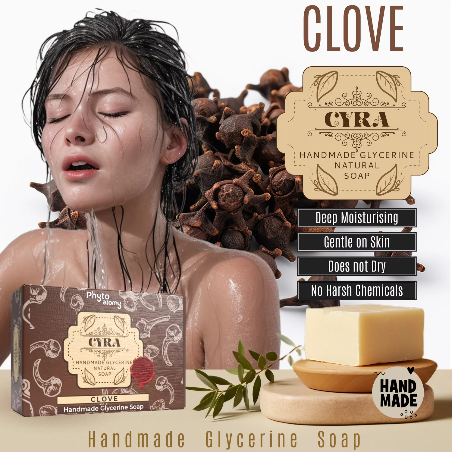 Clove Glycerine Soap (100g)