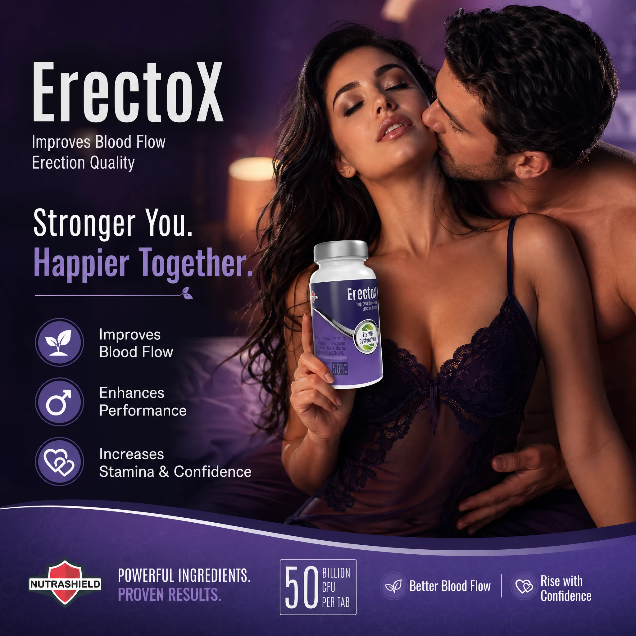 ERECTOX (Improves Blood Flow Erection Quality) (60 Tab) (HS00686)