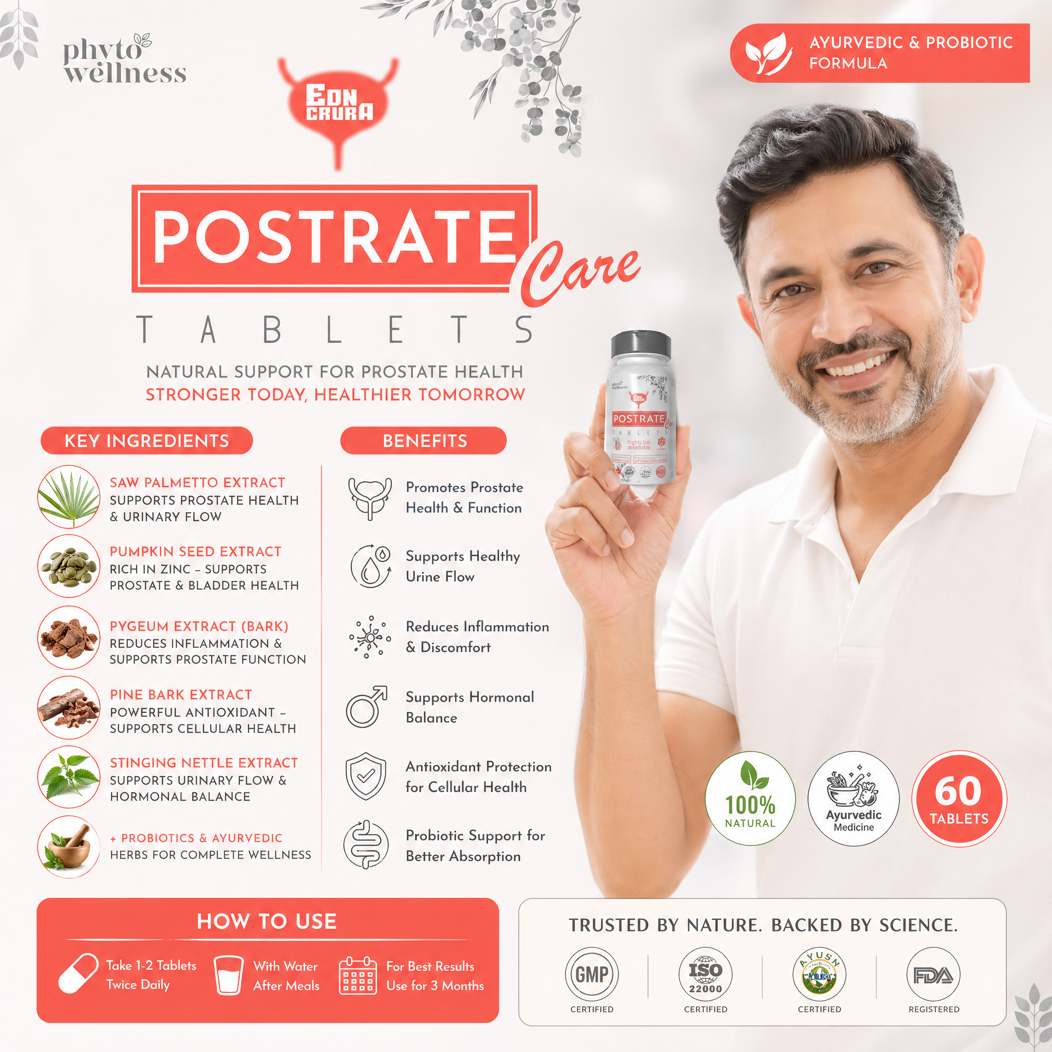 Probiotic Postrate Care 60 Tablets (HS00625)