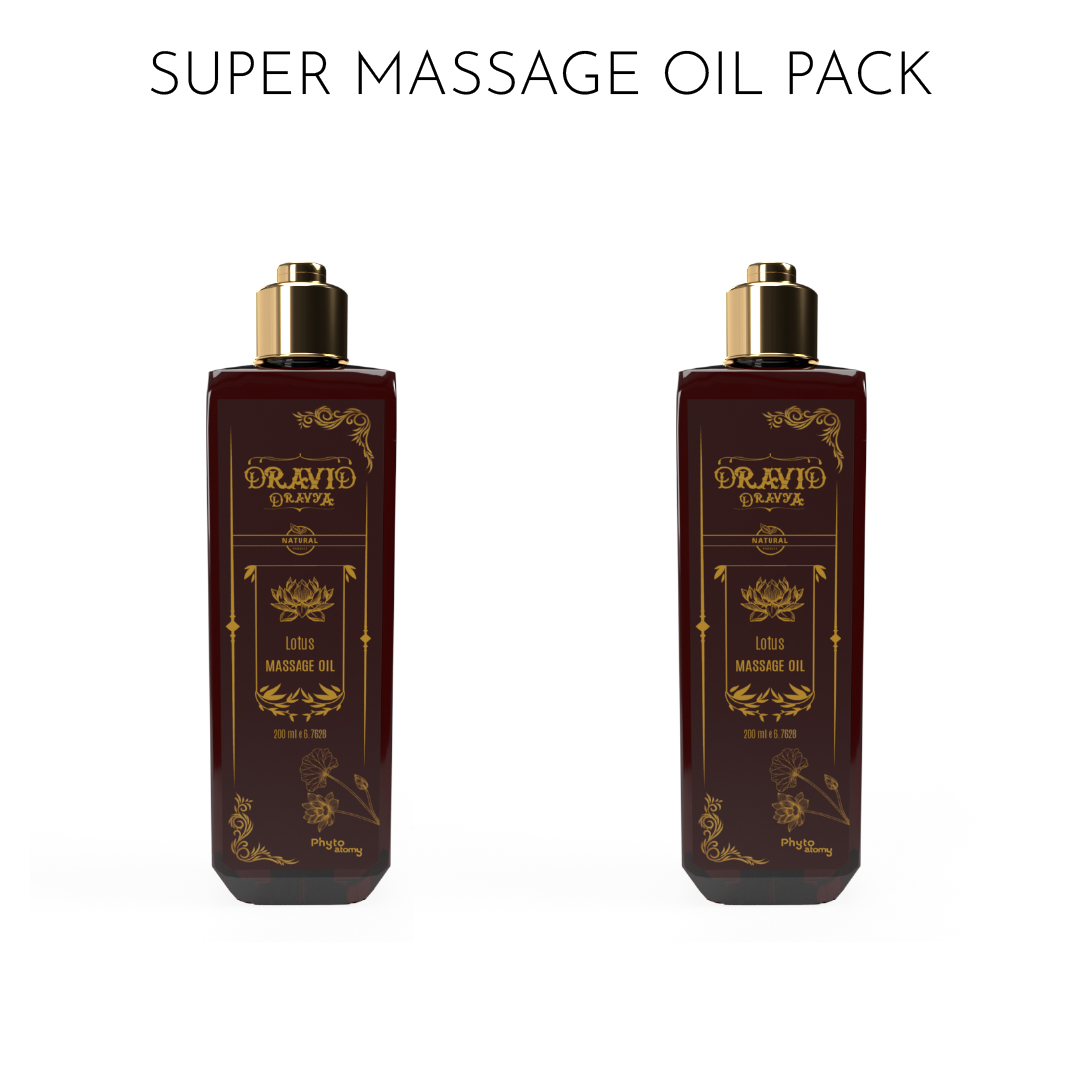 Pack of Two Lotus  Massage Oil (200 ml)