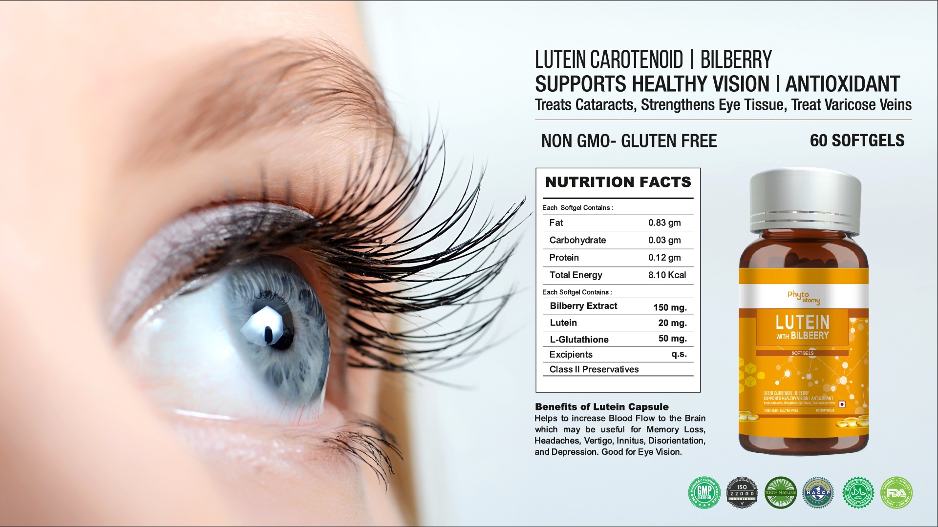 Lutein Softgel Capsule (60 Capsule) (HS00572)