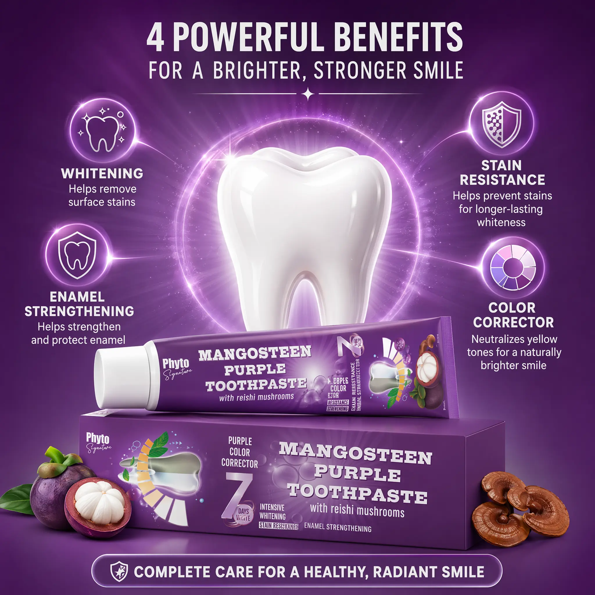 Purple Toothpaste With Mangosteen (100g) PC1362