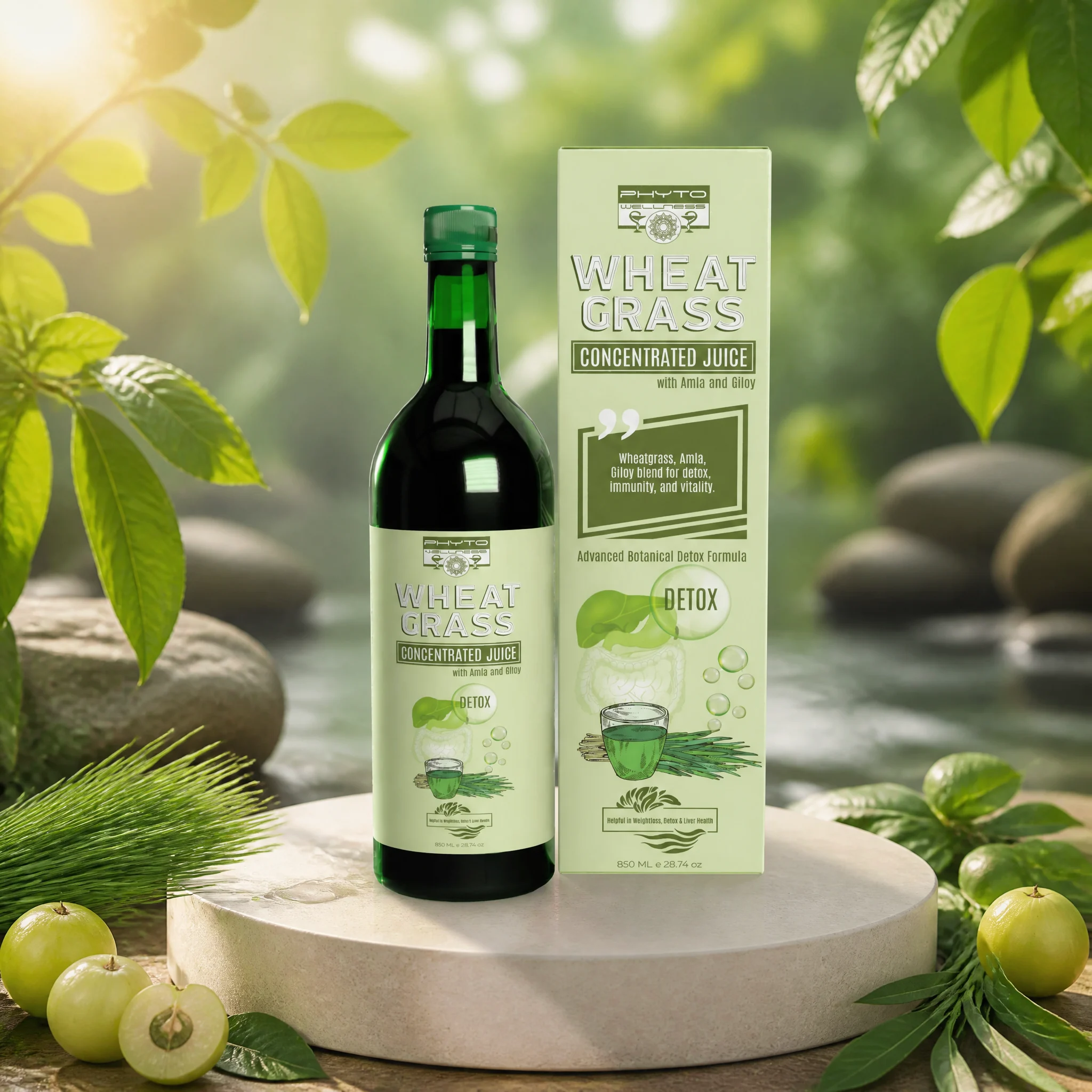 Wheat Grass with Amla & Giloy Juice 850ml (HS00717)