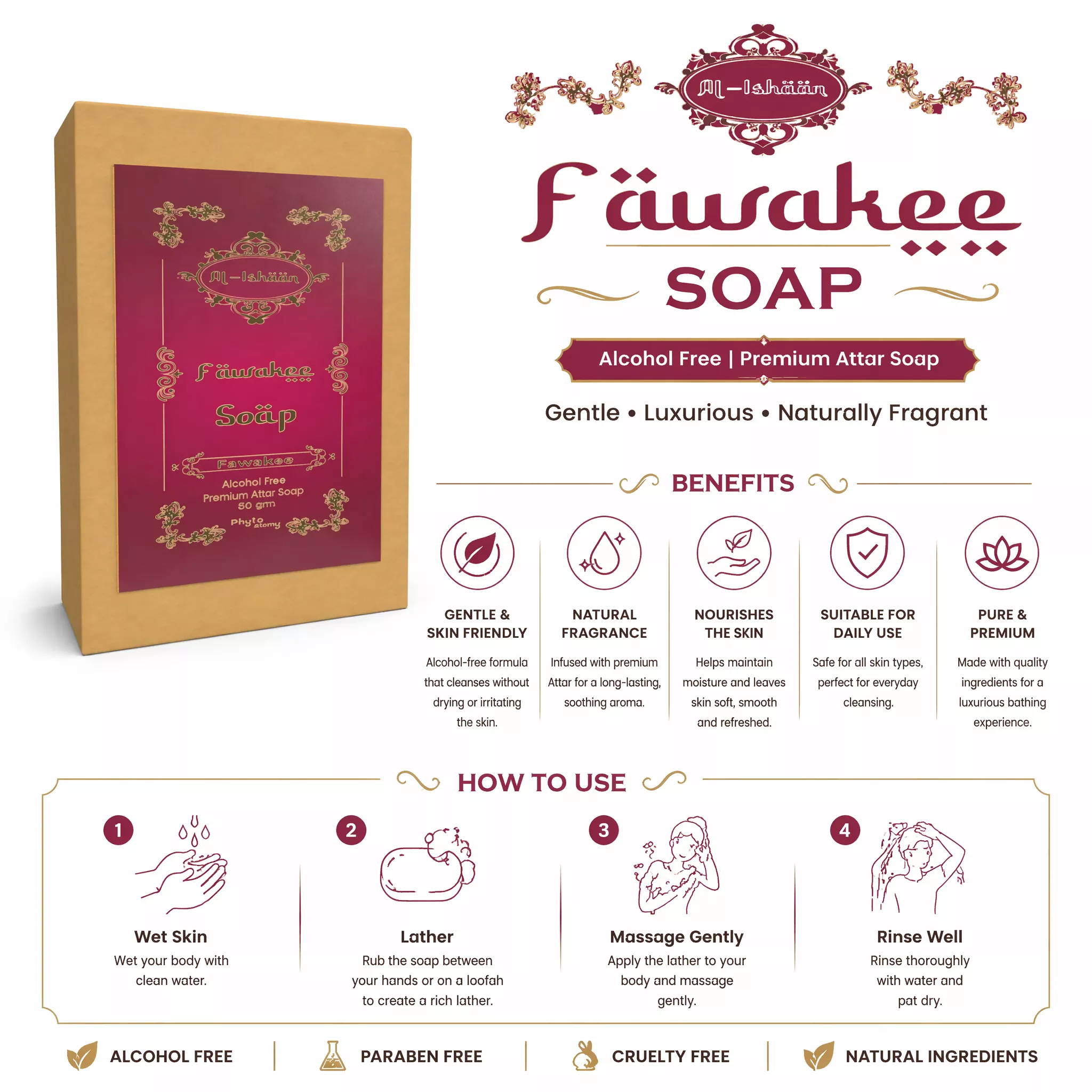 Fawakee Attar Soap (50g)