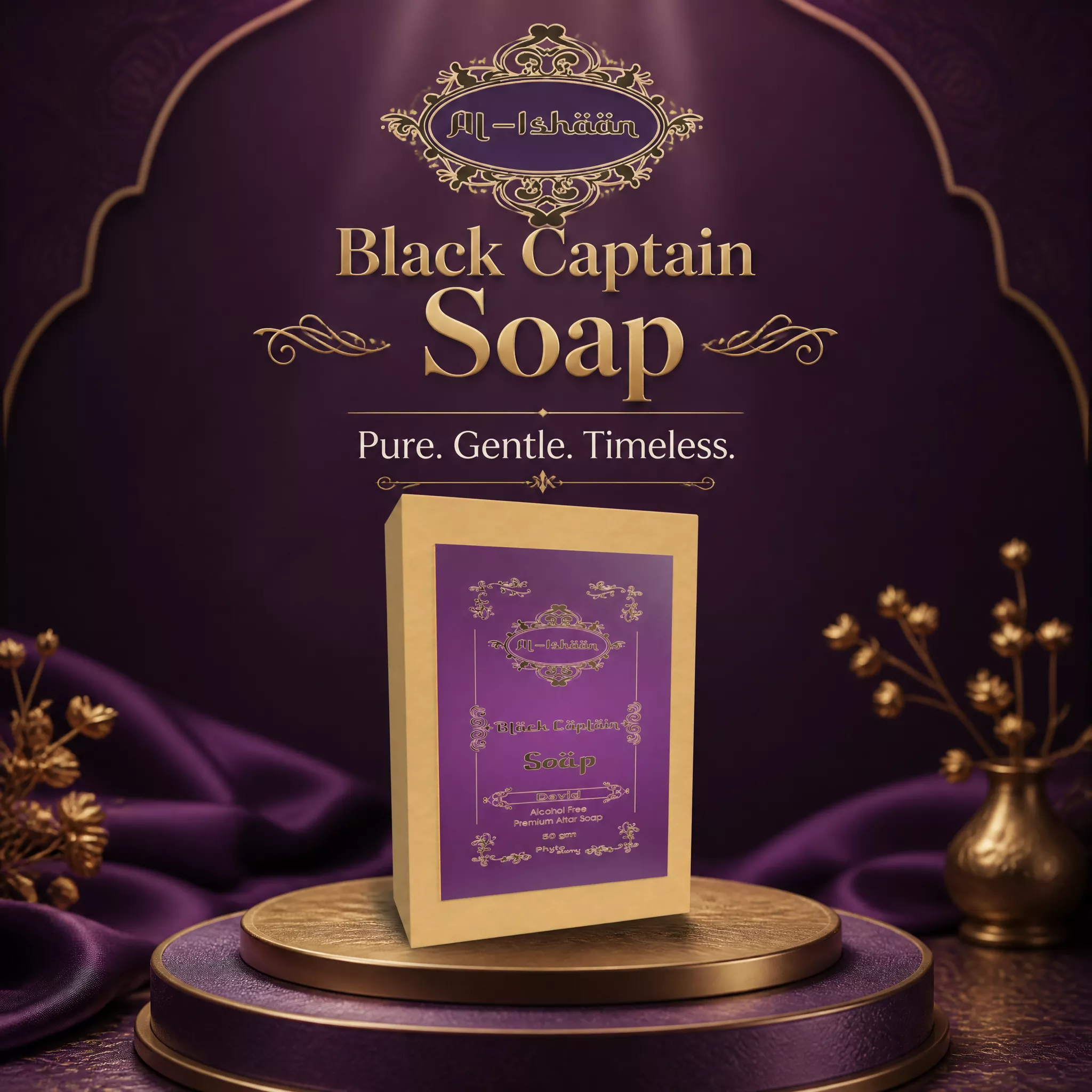 Black Captain Attar Soap (50g)