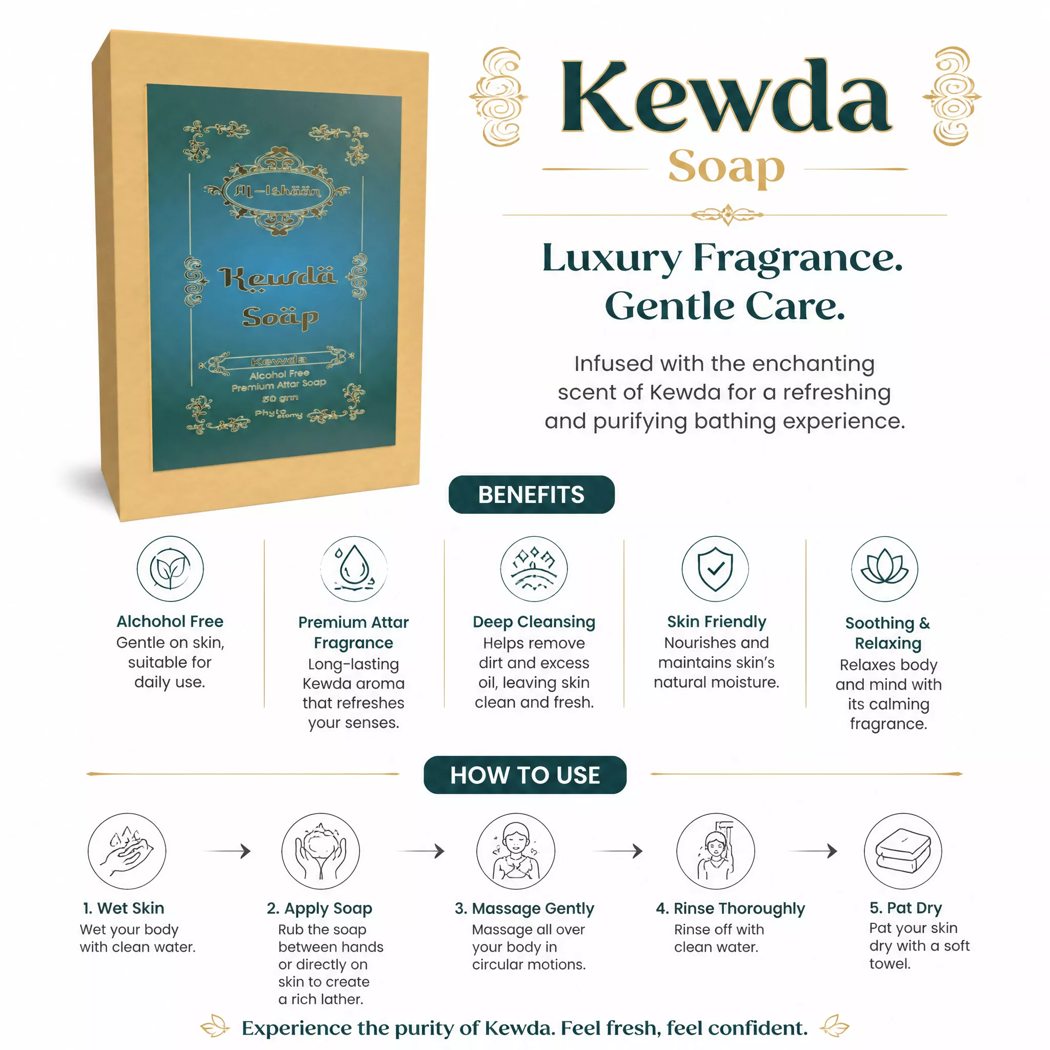 Kewda Attar Soap (50g)