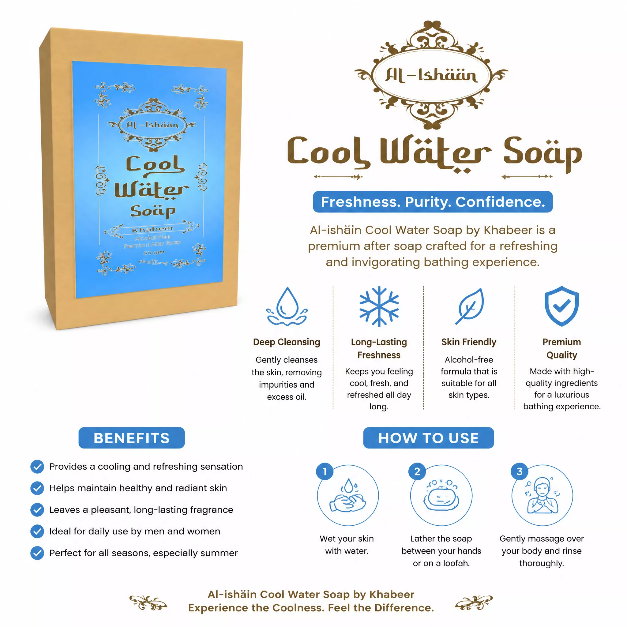 Cool Water Attar Soap (50g)