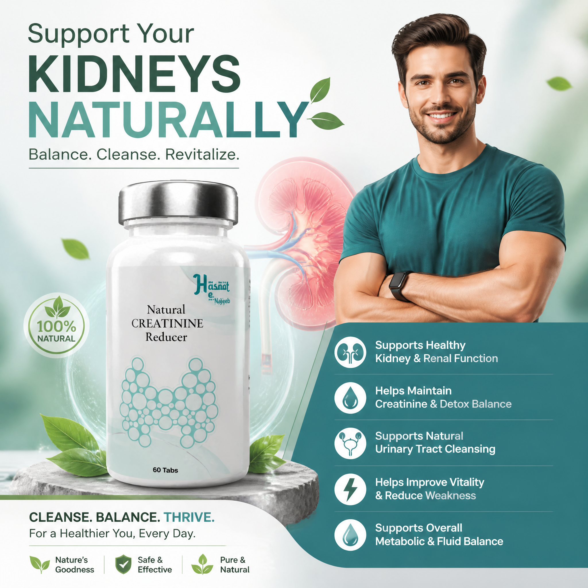 Natural CREATININE Reducer 60 Capsul  (HS00720)