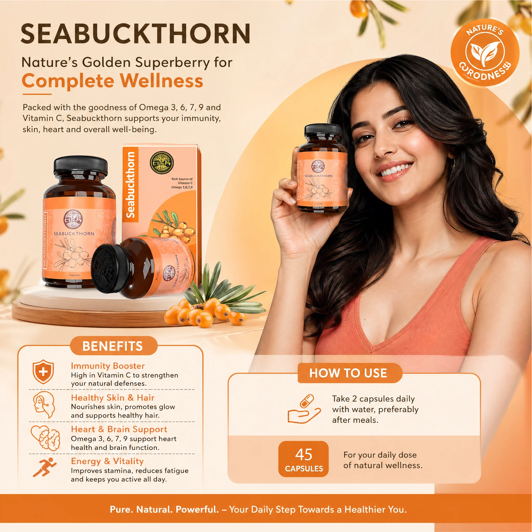 Sea Buckthorn Extreme Power 45 Capsule (HS00675)