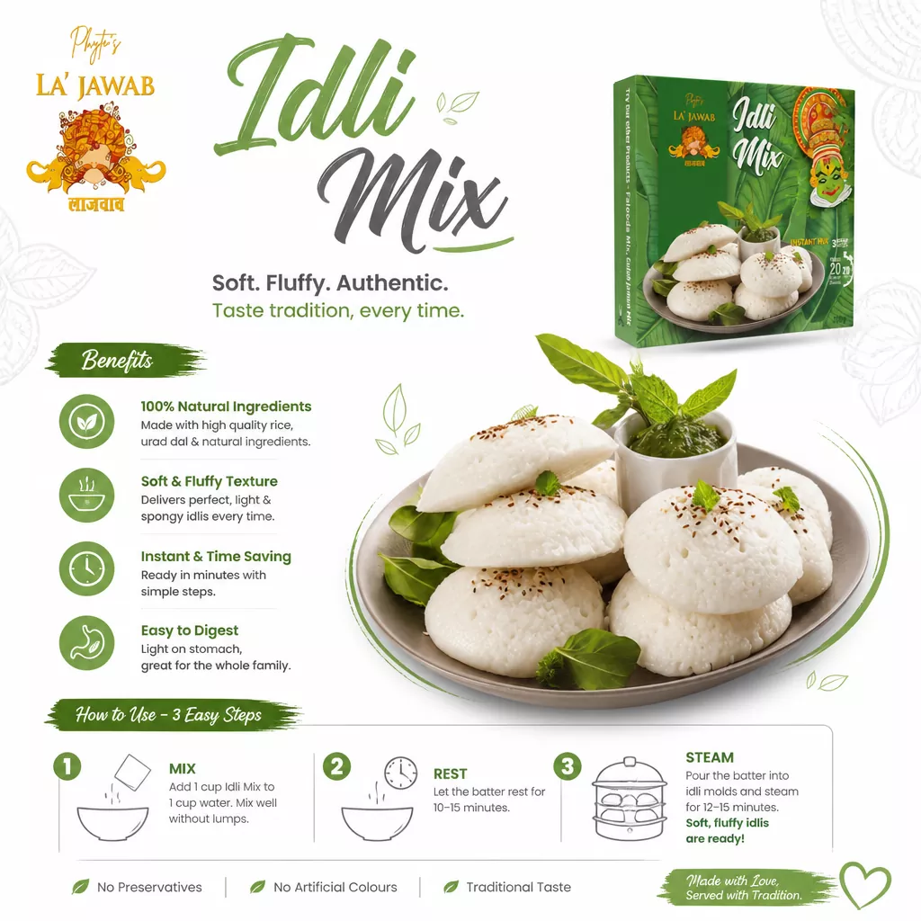 Lajawab Idli Instant Mix 200g (F&00264)