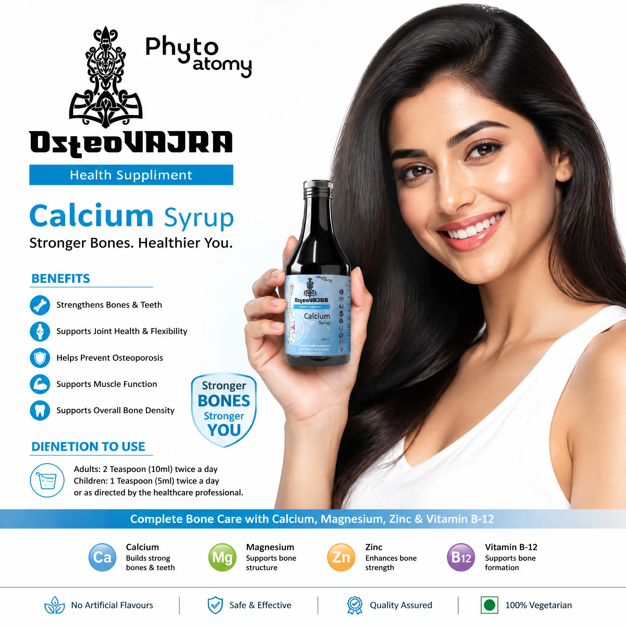 Osteo Vajra - Calcium Syrup 200ml (HS00656)