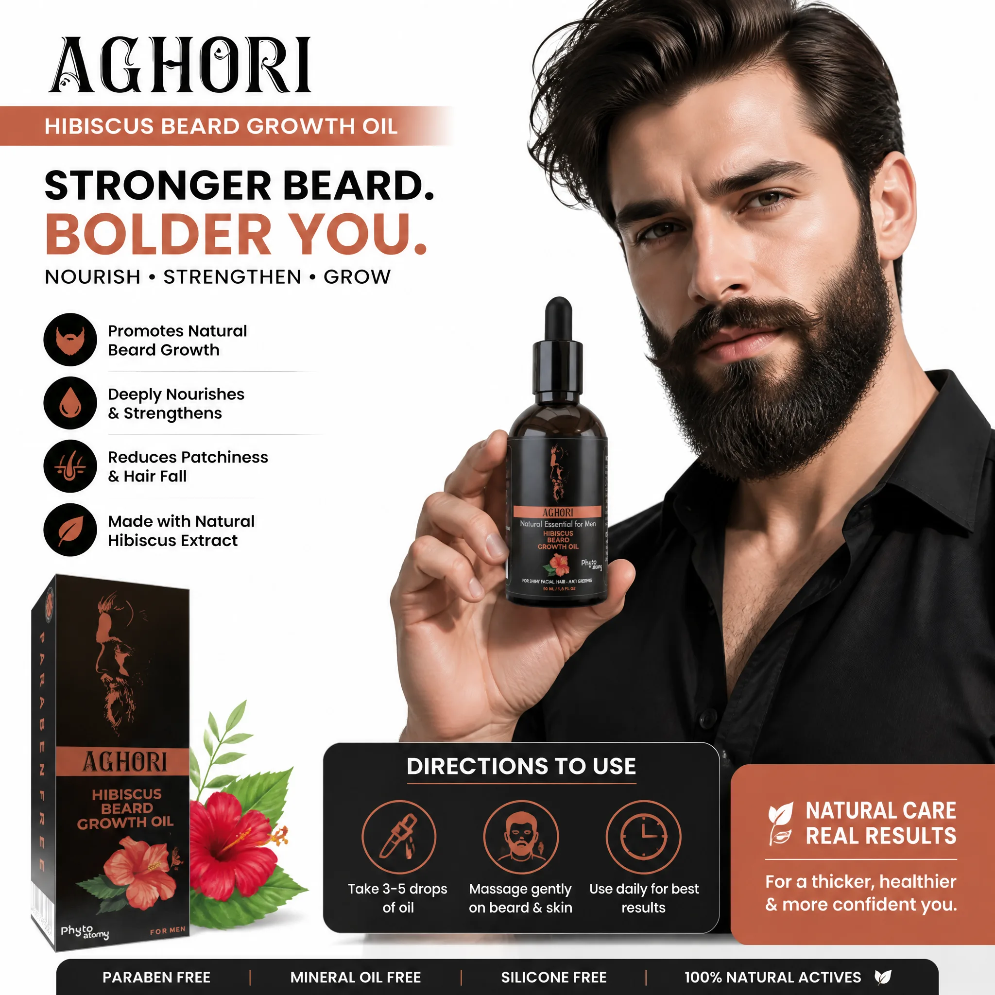 Aghori Hibiscus Beard Growth Oil (50 ml)