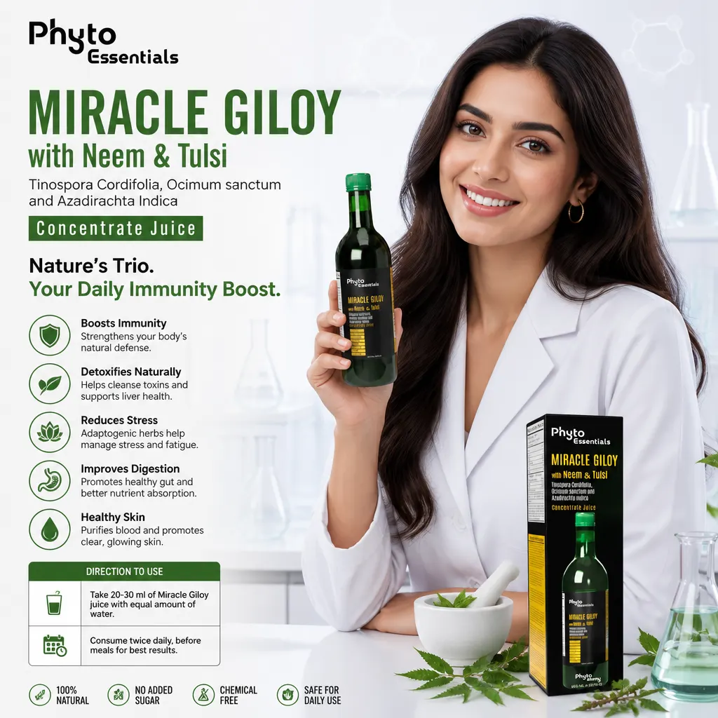 Miracle Giloy With Neem & Tulsi 850ml Juice (HS00704)