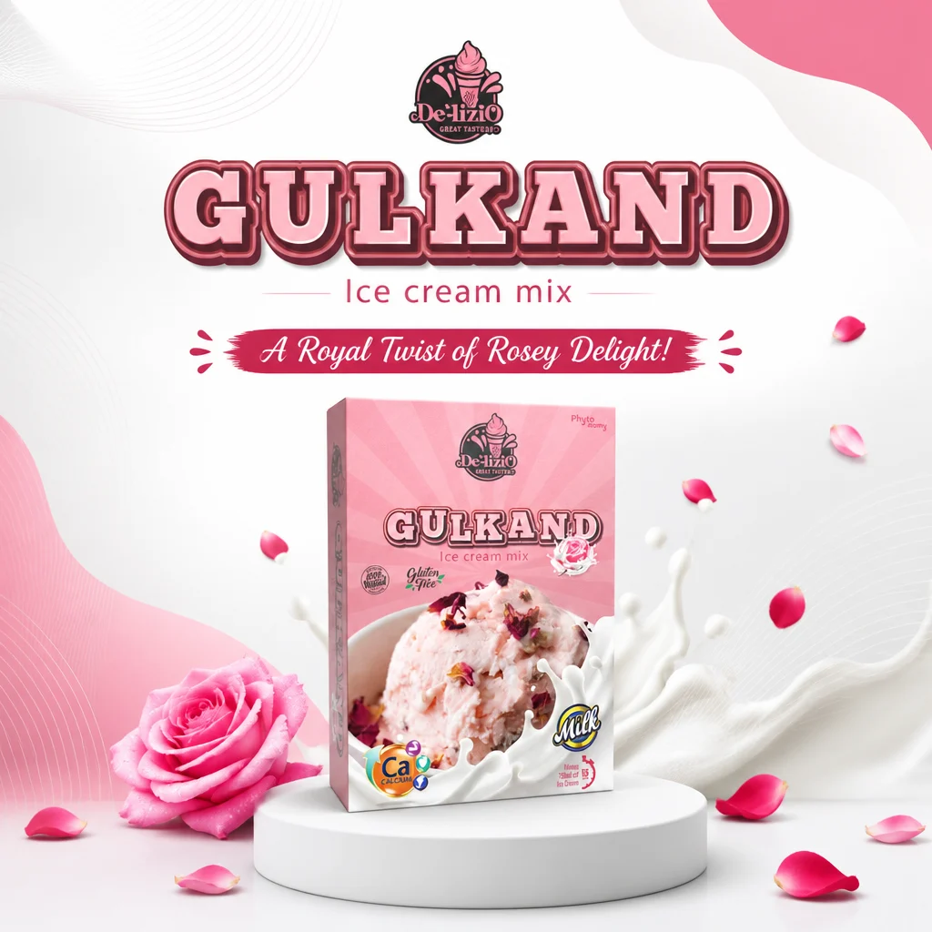Delizio Gulkand Ice Cream Mix 100g (F&00267)
