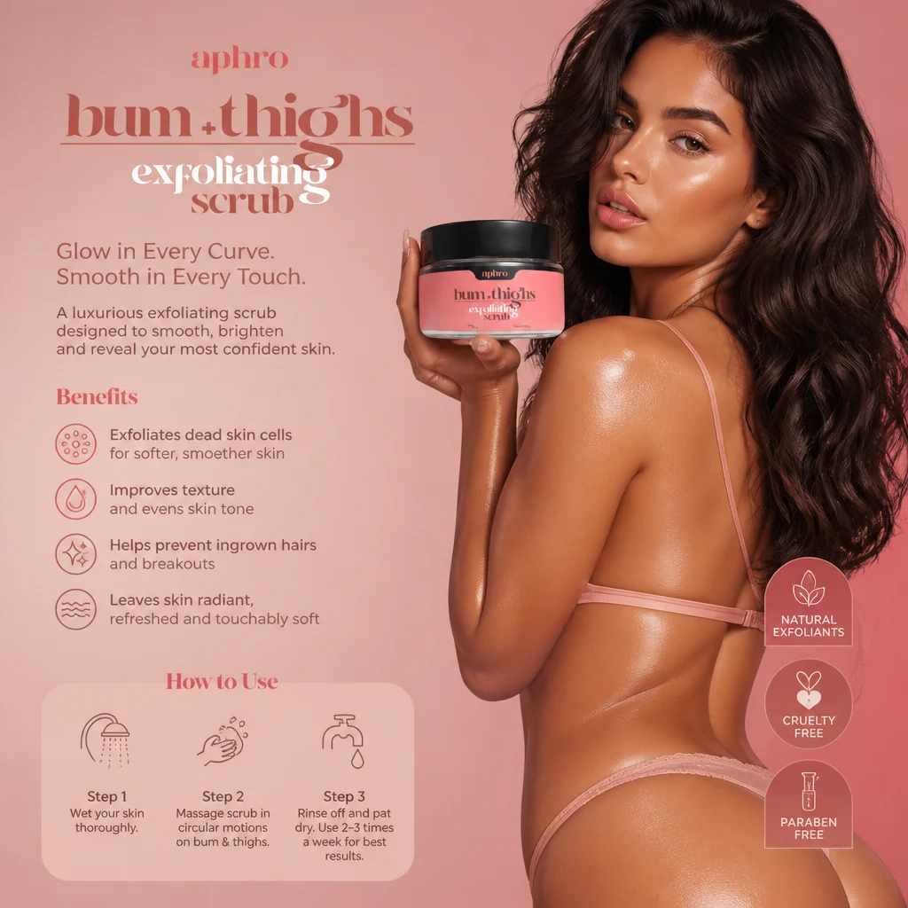 Aphro- Bum + Thighs Exfoliating Scrub -100Gm.