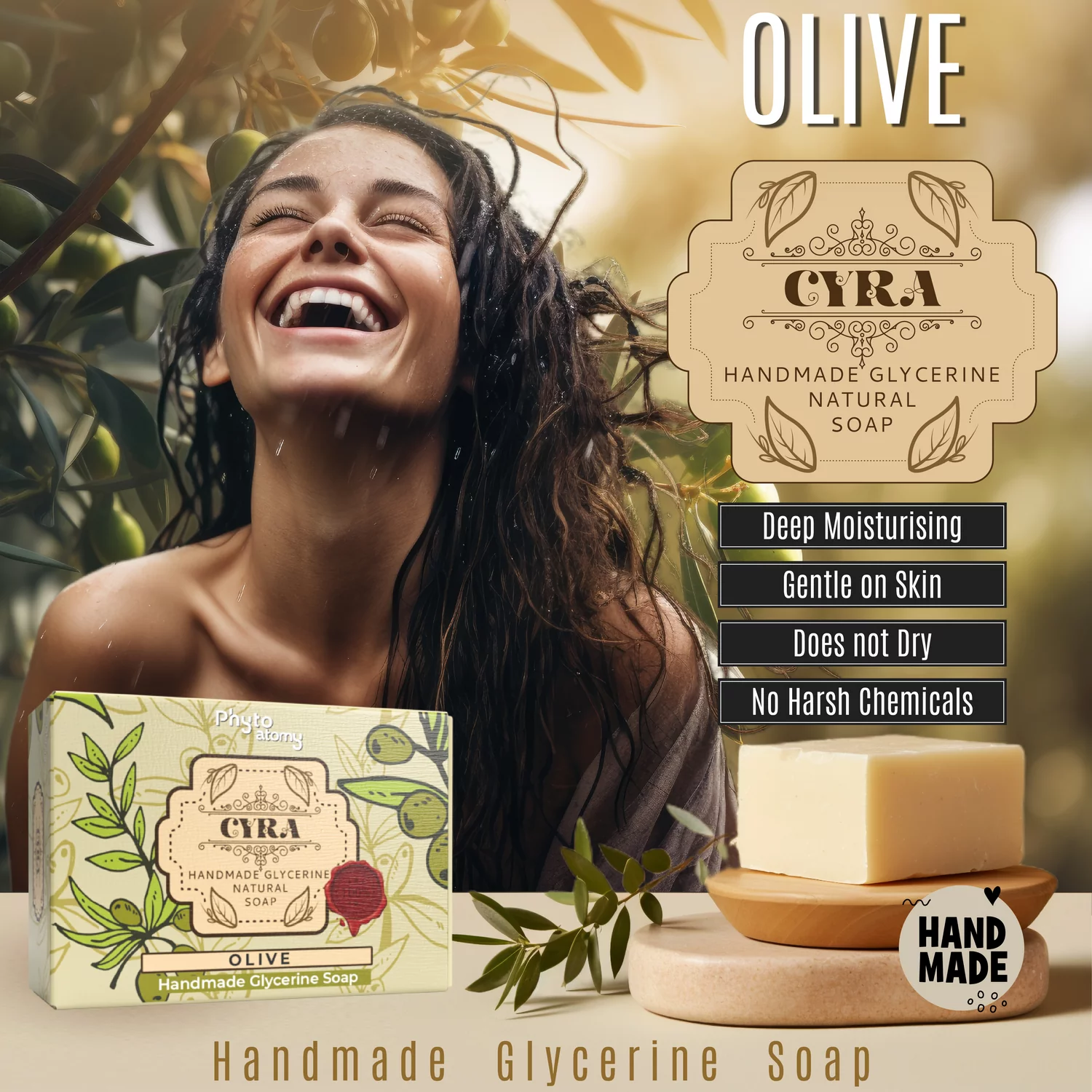 Olive Glycerine Soap (100g)