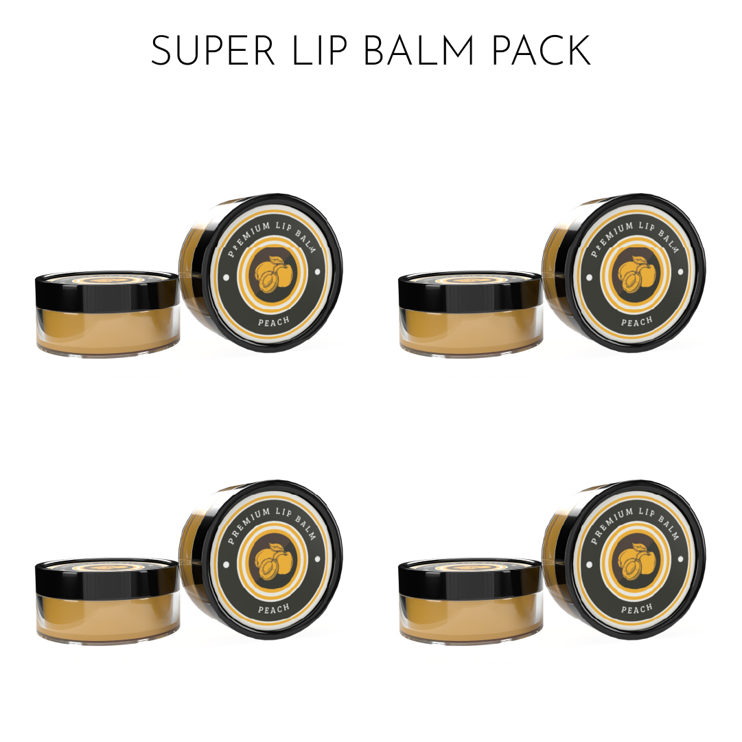 Pack of Four Peach Lip Balm (8g)