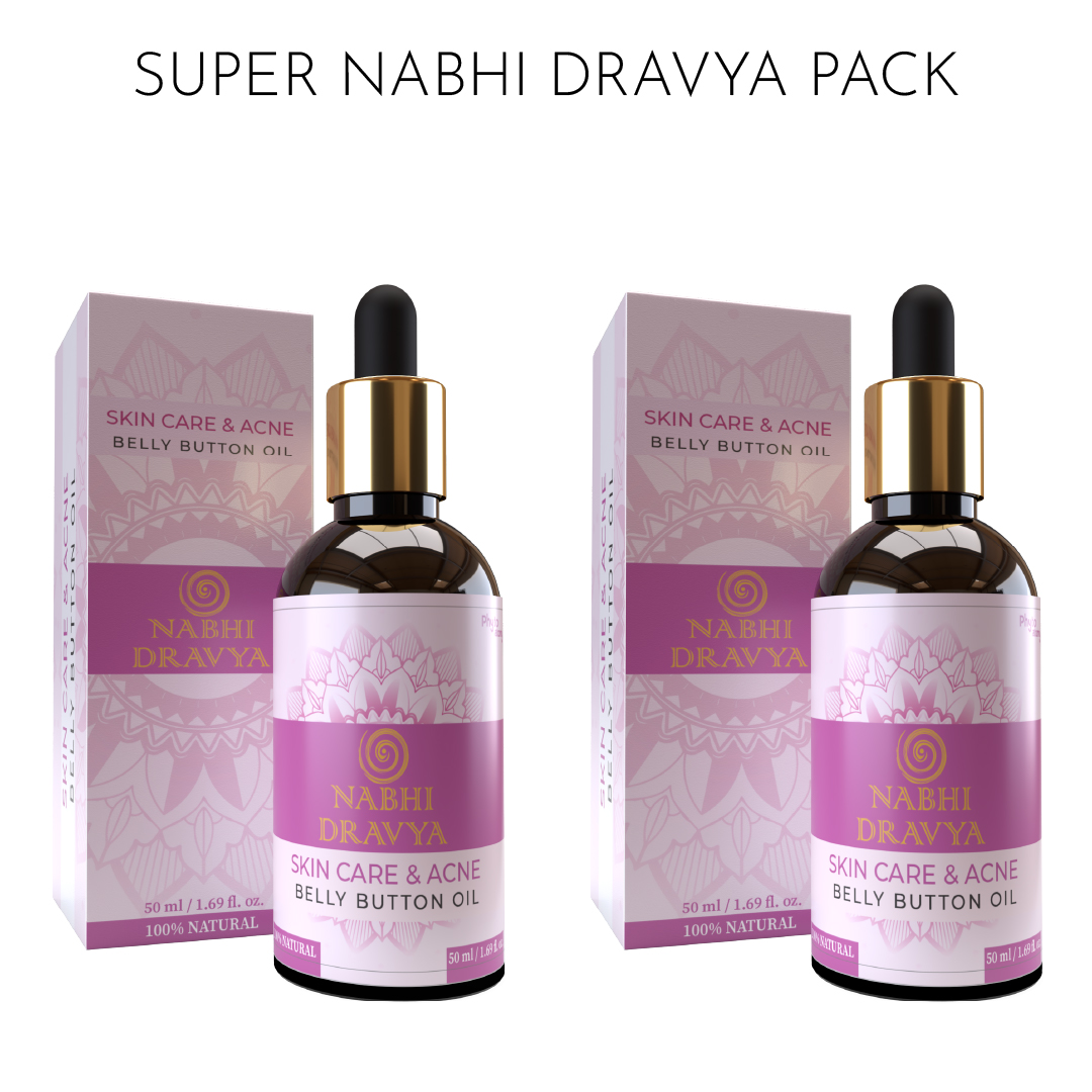 Pack of Two Skin Care & Acne Belly Button Oil  Nabhi Dravya (50ml)