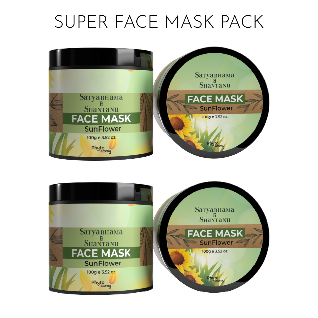 Pack of Two Sun Flower Face Mask (100g)